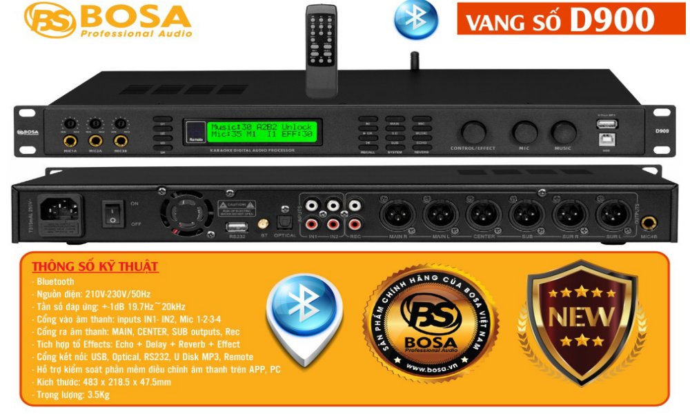 VANG SỐ KARAOKE BOSA D900